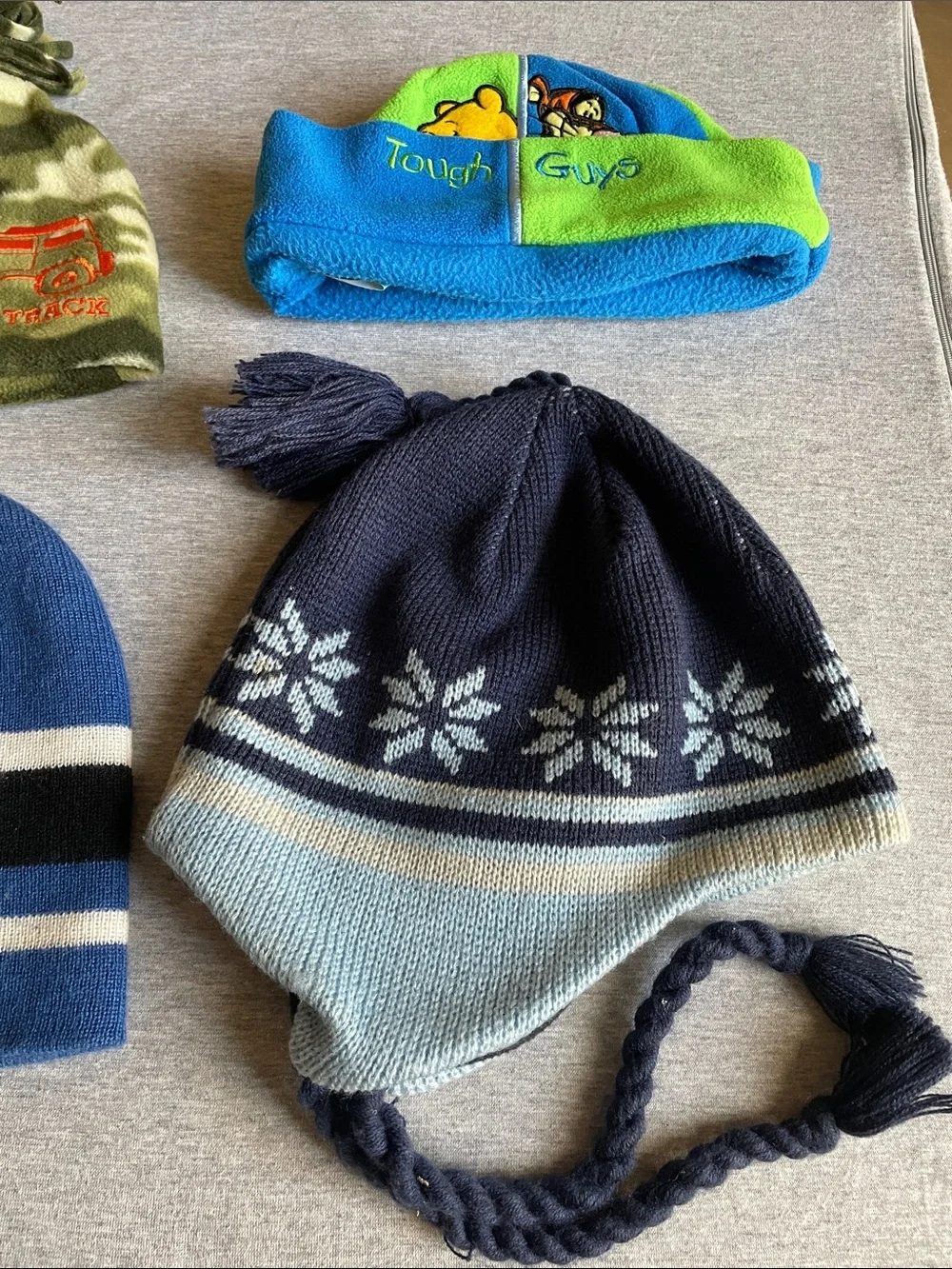 Disney Blue & Green 'Tough Guys' Fleece Kids Hat